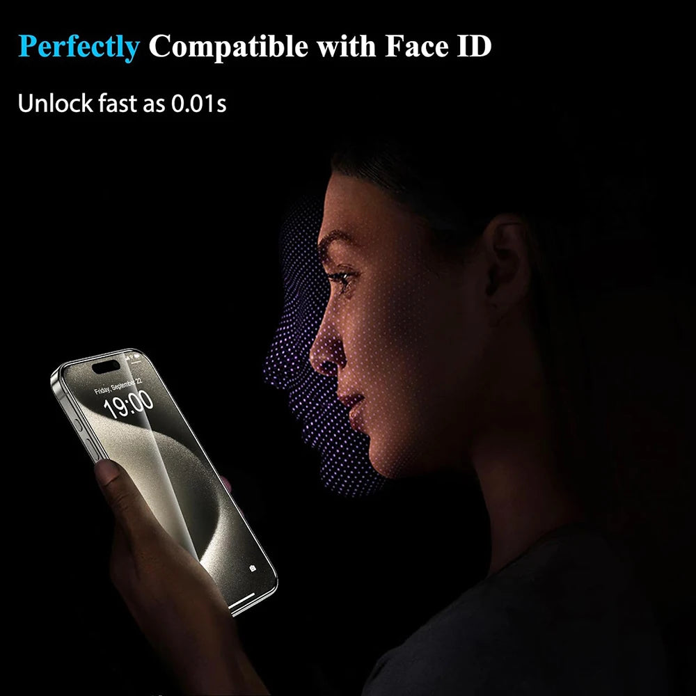 4Pcs Tempered Glass For iPhone 5-16, Protective Glass Film