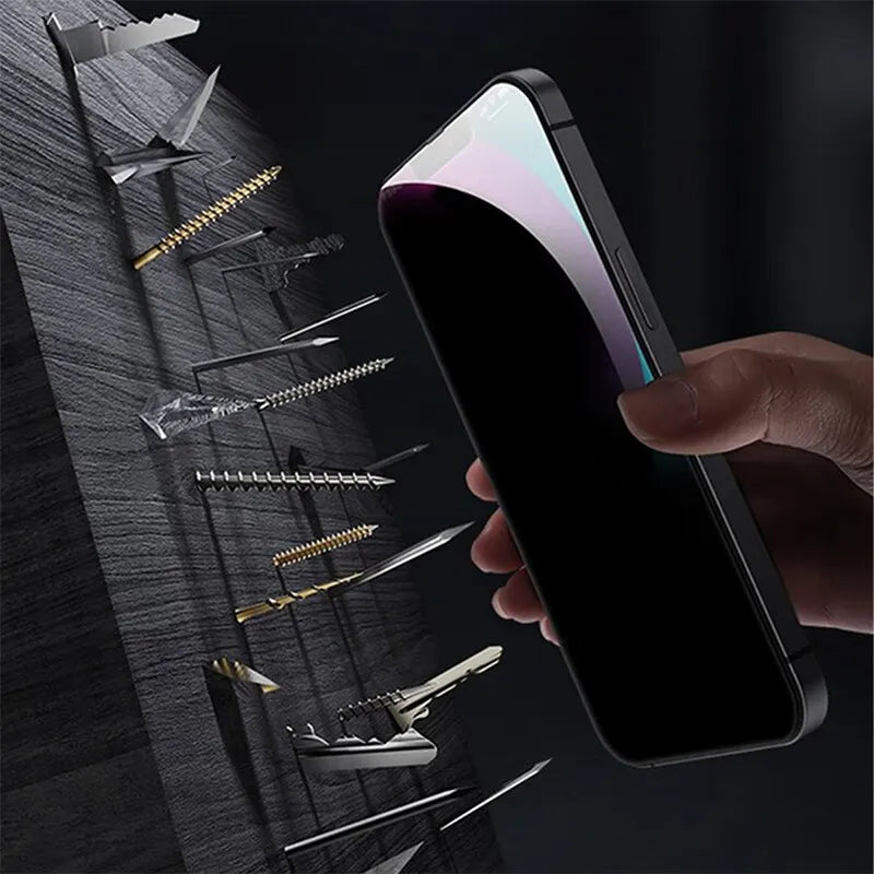 4PCS Privacy Screen Protector for iPhone 11/ iPhone 12/ iPhone 13/ iPhone 14/ iPhone 15/ iPhone 16 Tempered Glass