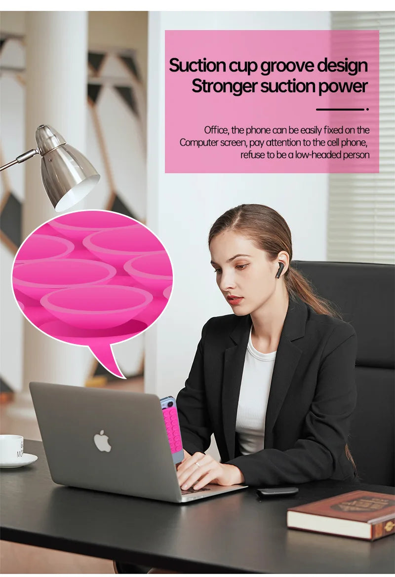 Double Sided Silicone Suction Cup Phone Case Detachable Stand Silicone Rubber Sucker Pad For Selfies And Videos Fixed Pad