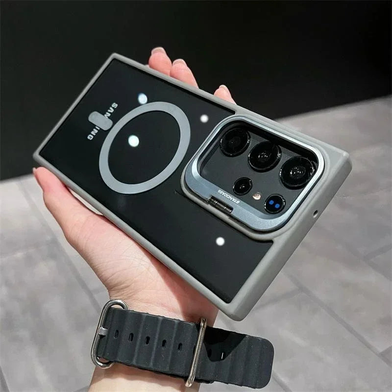 Magsafe Clear Case For Samsung Galaxy S25 S24 Ultra S22 Plus S23 FE Shockproof Magnetic Wirelesss Charge Cover