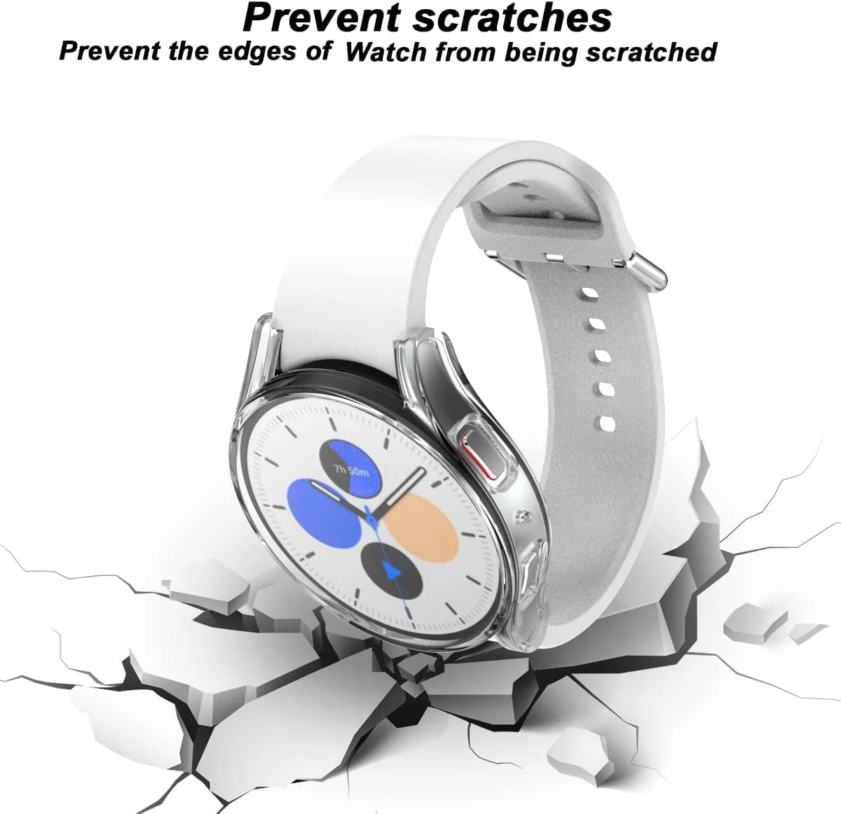 TPU Plating Case For Samsung Galaxy Watch 7 40mm 44mm Screen Protector Accessories All-Around Watch Case For Galaxy Watch FE