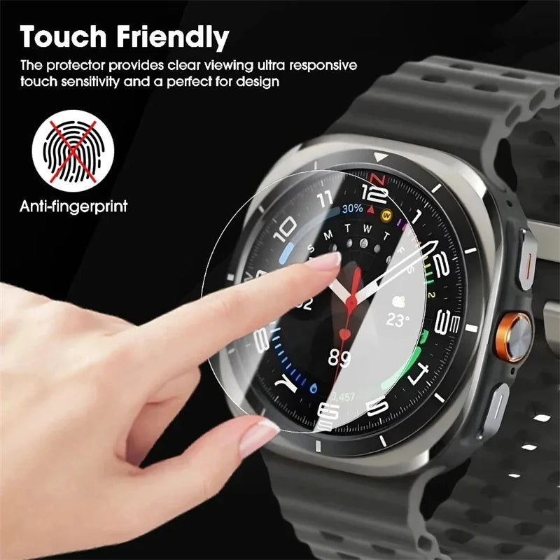 Glass Protective Film For Samsung Galaxy Watch 7 Ultra 6 5 4 Screen Protector Samsung series 40mm 44mm 45mm 46mm 47mm 42mm 43mm