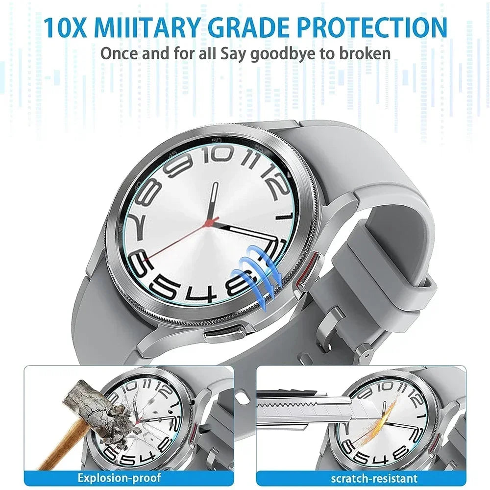 Samsung Galaxy Watch 7 6 5 4 40/44MM Tempered Glass Screen Protector for Samsung Watch 4/6Classic 46/43/47mm Protective Film