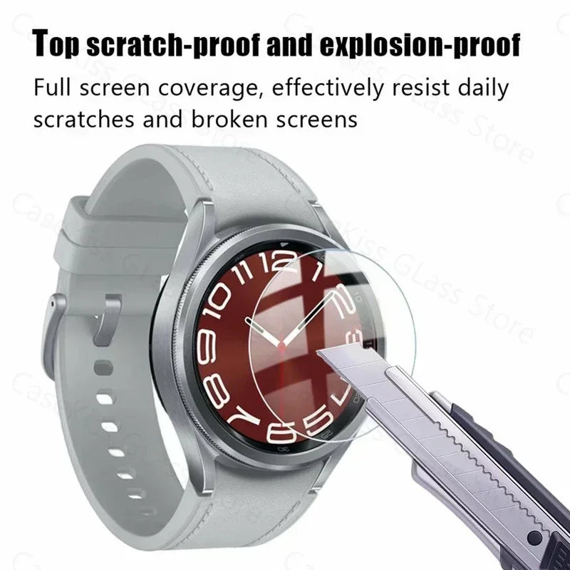 Samsung Galaxy Watch 7 6 5 4 40/44MM Tempered Glass Screen Protector for Samsung Watch 4/6Classic 46/43/47mm Protective Film