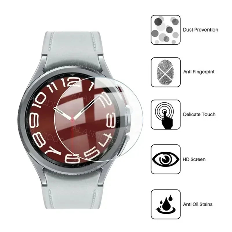 Samsung Galaxy Watch 7 6 5 4 40/44MM Tempered Glass Screen Protector for Samsung Watch 4/6Classic 46/43/47mm Protective Film
