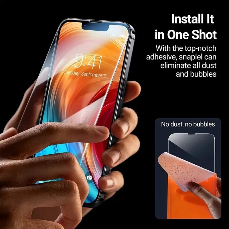 1-5Pcs Tempered Glass For iPhone 11, 12, 13, 14, 15, 16