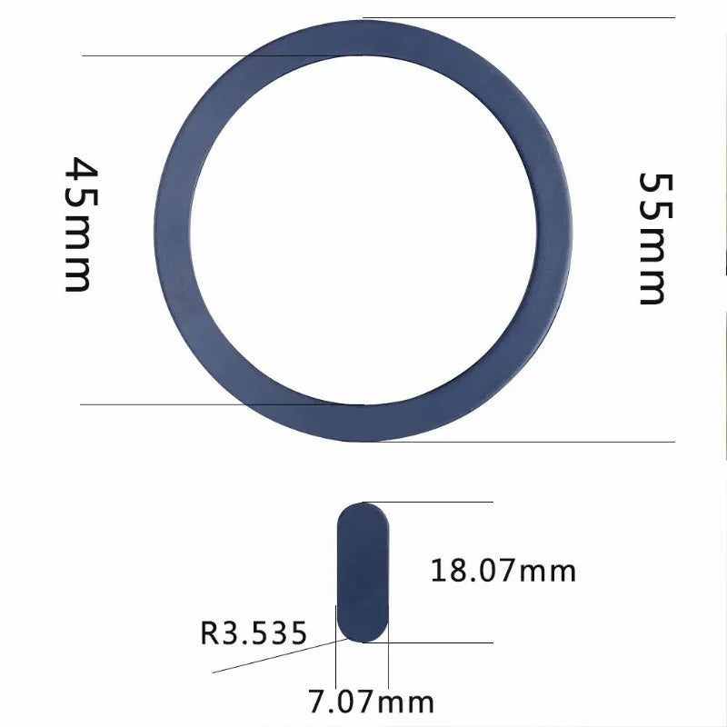 Magsafe Magnetic Plate Ring Universal Metal Sticker Support Wireless Charger Metal Plate Sheet for Magnet Car Holder